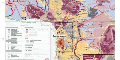 Jerusalem map - Maps Jerusalem (Israel) - Districts