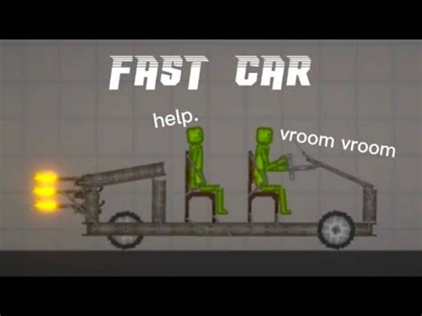 How to make a fast car in melon playground - YouTube