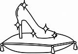 Ausmalbild Cinderella Schuh  Ausmalbilder Kostenlos Zum Ausdrucken sketch template
