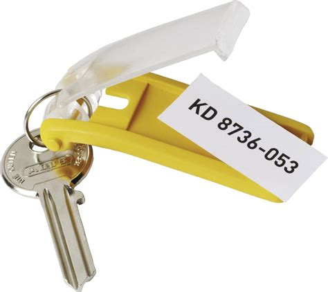 Key ring Durable KEY CLIP - 1957 Yellow 6 pc(s) 195704 | Conrad.com