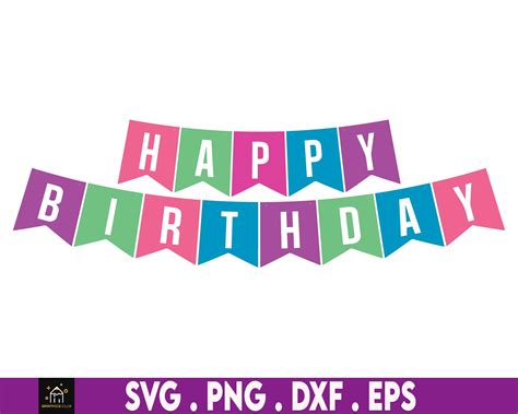 Happy Birthday Banner Png