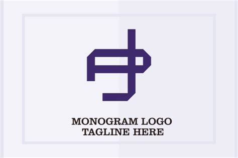 Monogram Style Logo JP Graphic by JantanSekali1945 · Creative Fabrica