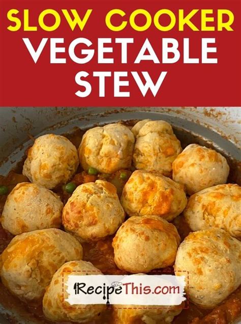 Recipe This | Slow Cooker Vegetable Stew With Dumplings