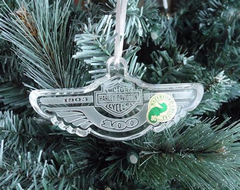 Harley Davidson Waterford Crystal Christmas Ornament 100th Anniversary #WaterfordCrystal ...