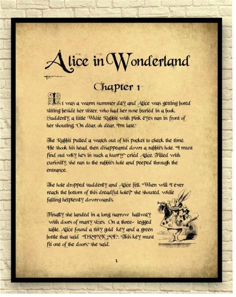 Alice in Wonderland Art Print Alice in Wonderland Wall Art - Etsy ...