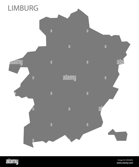 Limburg Belgium Map grey Stock Photo - Alamy