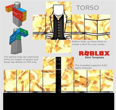 Roblox Shirt, Shirt Template, Create Shirts, Alpha Channel, Gold Sparkle, Folded Up, Chip Bag ...