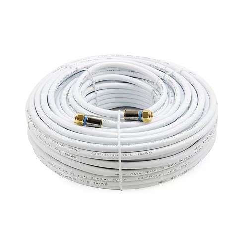 Commercial Electric 100 ft. RG-6 Coaxial Cable - White | The Home Depot Canada