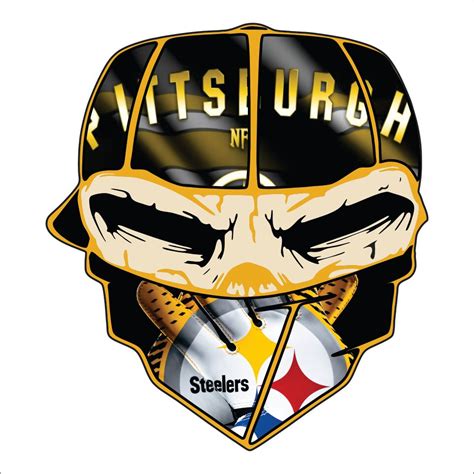 Pittsburgh Steelers Custom Bandanna Printed Decal by TheDecalPlace