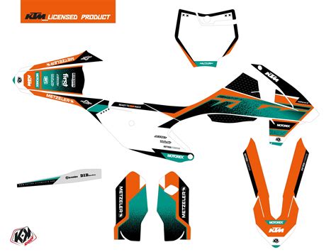 Ktm Sx 85 Dirt Bike Sizzle Graphic Kit Green - Kutvek Kit Graphik