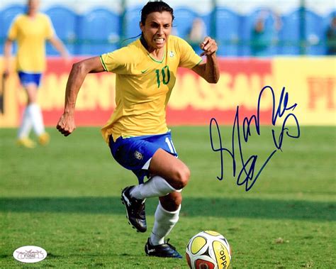 Marta Vieira da Silva Signed Team Brazil 8x10 Photo (JSA COA ...