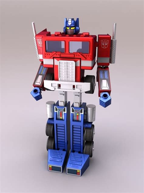 Optimus Prime - G1 toy free 3D Model .stp - CGTrader.com