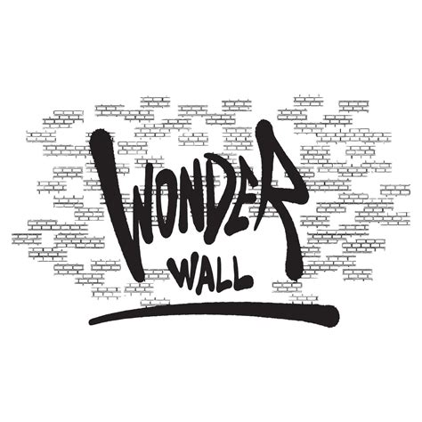 Wonder Wall Graffiti typography ,good for graphic design resources ...