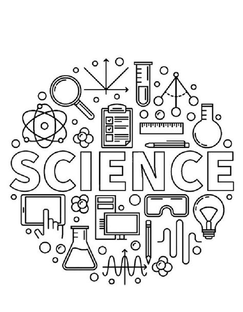 Science Lab Coloring Page