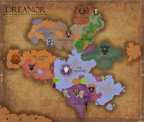 Fan-Made Map of Draenor Before Garrosh Showed Up - News - Icy Veins