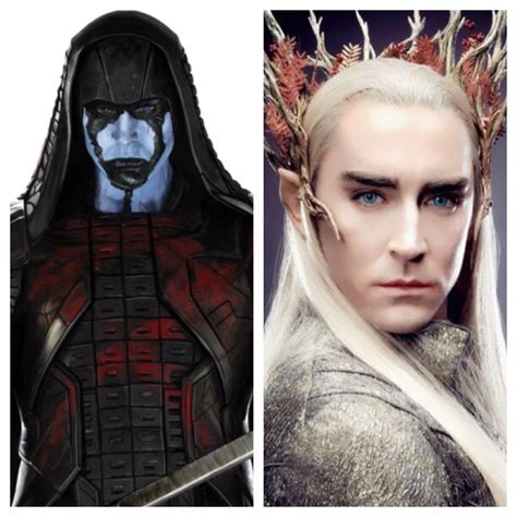 I had no idea Lee Pace played both Ronan from Guardians of the Galaxy and Thranduil in The ...