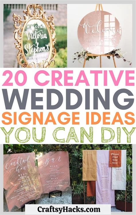 Diy Welcome Wedding Sign Glass : 20 Creative Diy Wedding Sign Ideas ...