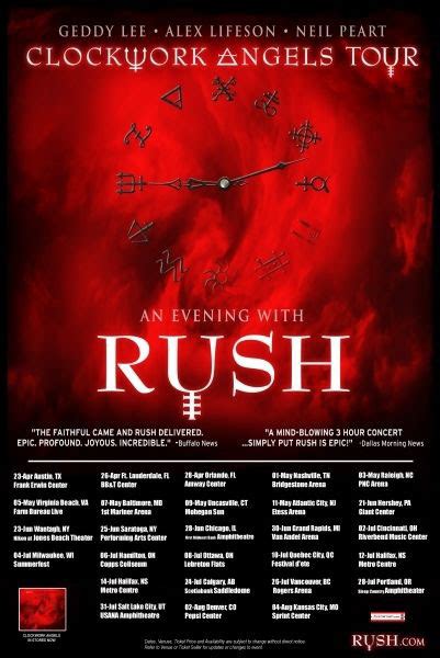 Rush News from Power Windows: Clockwork Angels Tour - UK Tour Dates Announced