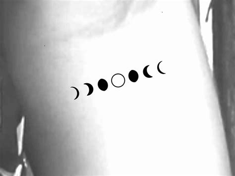 Moon Phases Temporary Tattoo