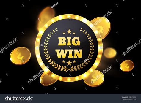 Big Win Retro Banner Glowing Lamps Stock Vector (Royalty Free) 562123702 | Shutterstock