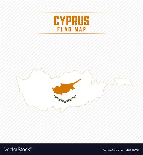 Flag map of cyprus Royalty Free Vector Image - VectorStock