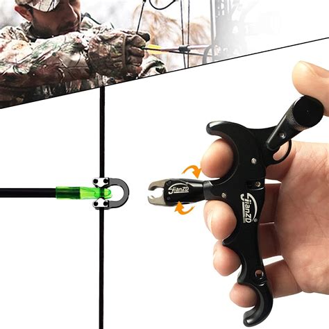 Compound Bow Aid Releaser D Loop Rope Adjustable Rotate 360° Thumb ...