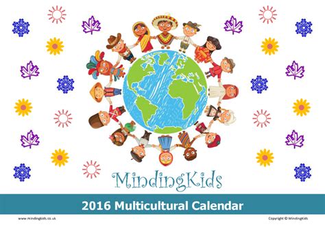 2016 MULTICULTURAL CALENDAR & ACTIVITY PLANNER! - MindingKids