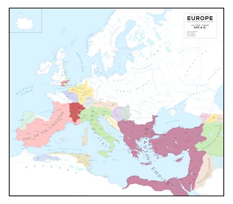 What were the borders of 476 A.D. Europe? Creating map of 476 A.D in Europe : r/AskHistorians