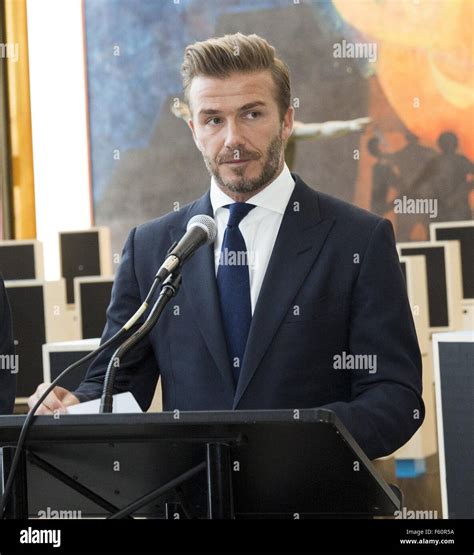 UNICEF Goodwill Ambassador David Beckham visits the United Nations ...