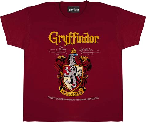 Harry Potter Gryffindor Crest Girls T-Shirt | Official Merchandise | Ages 3-13, Harry Potter ...