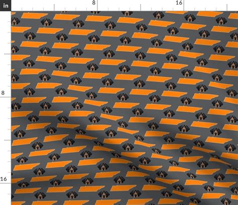 University of Tennessee mascot on gray Fabric | Spoonflower