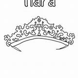 Tiara Crown Coloring Pages sketch template