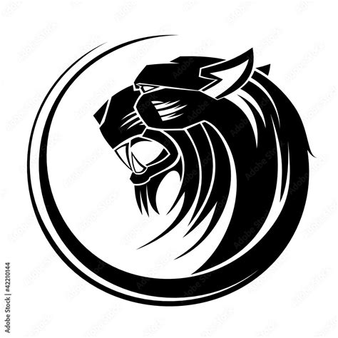 Black Lion Tribal Tattoo