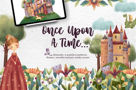 Once Upon A Time | Custom-Designed Illustrations ~ Creative Market