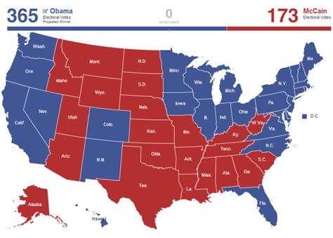 Maps of the 2008 US Presidential Election | Political Maps