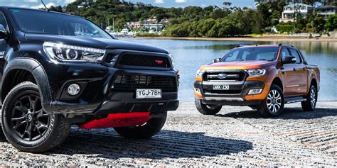 Ford Ranger Wildtrak v Toyota HiLux TRD comparison - Photos