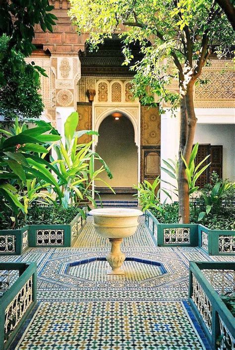 Architecture Hub on Twitter | Moroccan garden, Moroccan courtyard ...