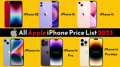 All Apple iPhone Price List 2023 | iPhone 14 Pro, iPhone XE, iPhone 12, iPhone 13 Pro , iPhone ...