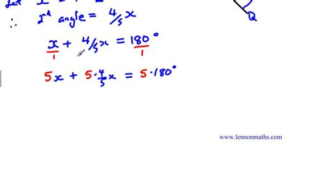 Algebra Linear Equations - Word Problems - Supplementary Angles - YouTube