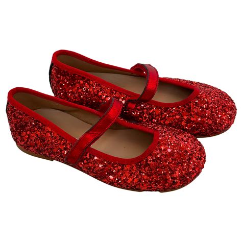 Leather Glitter Mary Jane - Rojo (Red) – Pink Chicken