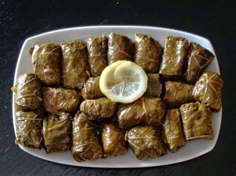 Authentic Greek Recipes: Greek Dolmades (Stuffed Vine Leaves)