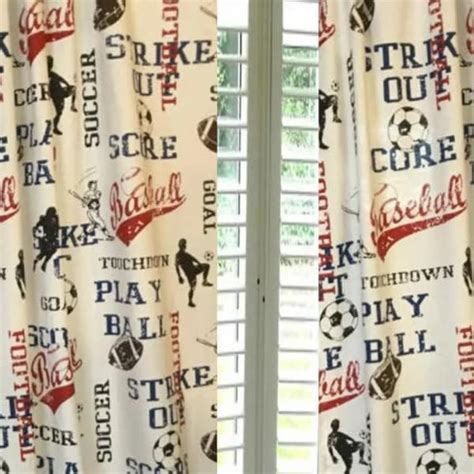 Baseball Curtains - Etsy