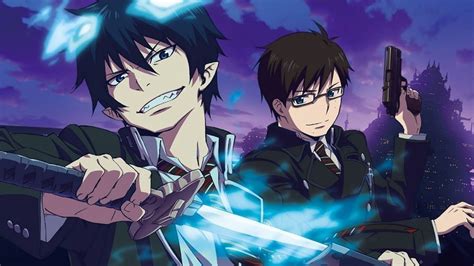 Image - Ao no exorcist okumura rin yukio swords 1920x1080 22801.jpg ...