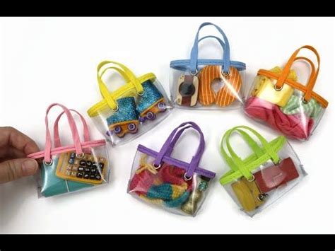 DIY Miniature Craft- Mini Transparent Bag - YouTube | Barbie diy accessories, Barbie doll ...