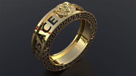 Versace Ring 3D model 3D printable | CGTrader