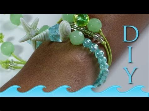 How to Make a Beach Shell Bracelet | DIY - YouTube