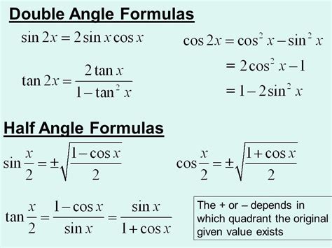 Ch 5.5: Multiple-Angle and Product-to-Sum Formulas - ppt download ...