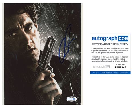 Clive Owen Sin City Signed Autograph 8x10 Photo ACOA | Outlaw Hobbies ...