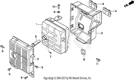 Honda EB5000X A GENERATOR, JPN, VIN# EA7-3000001 Parts Diagram for EM/EB MUFFLER