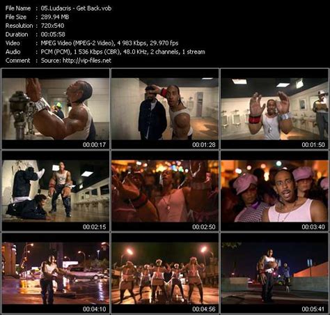 Ludacris - Get Back - Download Music Video Clip from VOB Collection «Urban Video February 2005»